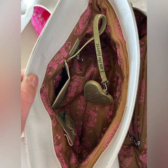 Juicy couture white leather shoulder bag - Picture 6 of 16
